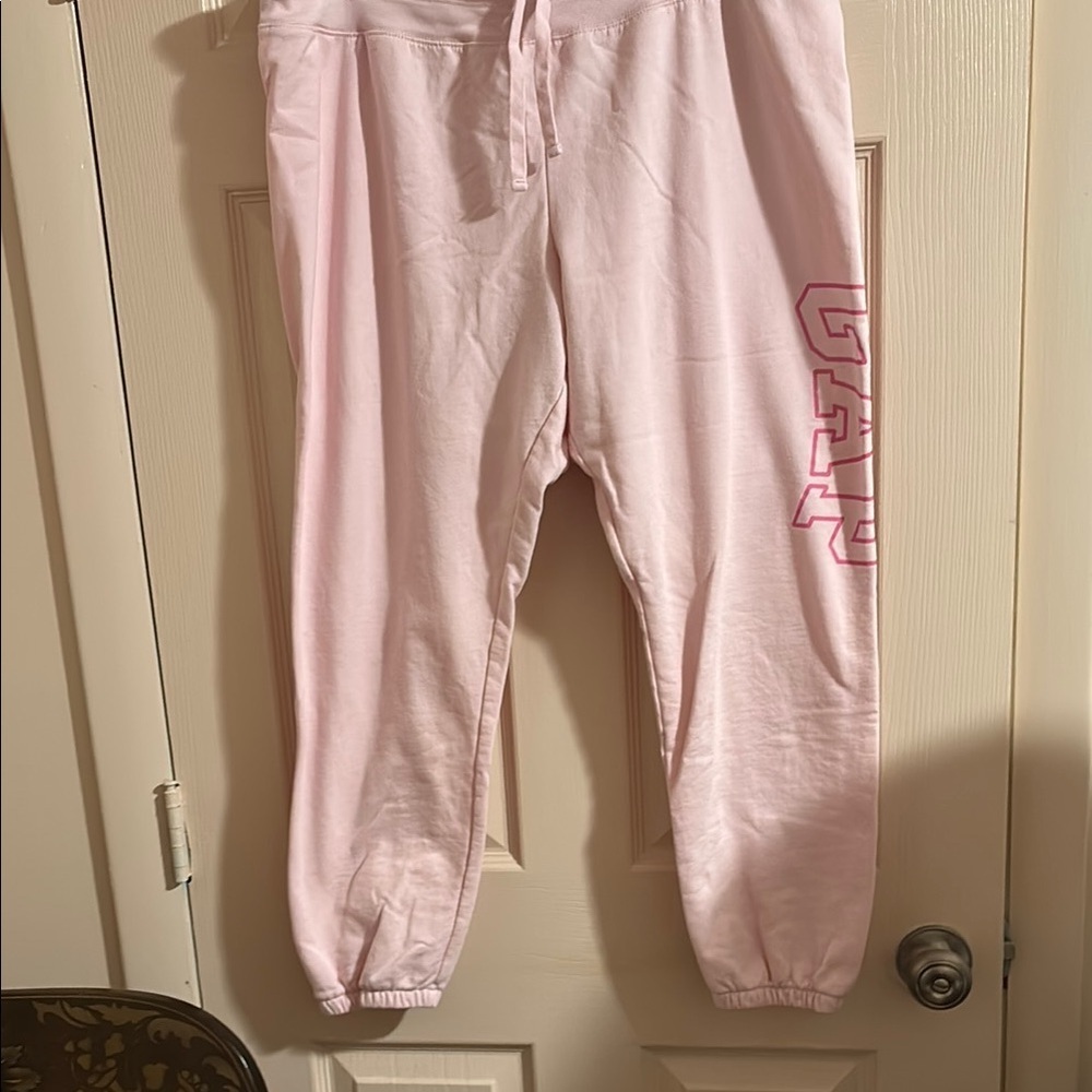 GAP light Pink Sweatpants with Elastic Cuffs